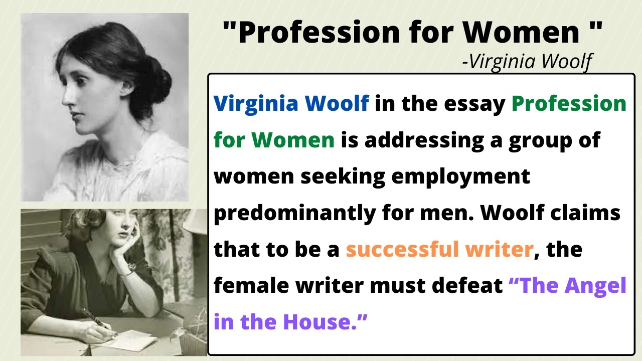 professions for women summary